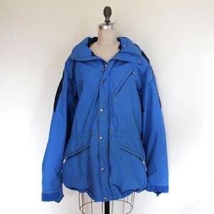 vintage blue men's the north face extreme gore-tex jacket size xl